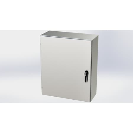 Saginaw Control & Engineering 3 Point Latch with Padlock/Keylock Handle Electrical Enclosures, 36 in H, 12 in D, 30 in W SCE-36EL3012SS6LPPL